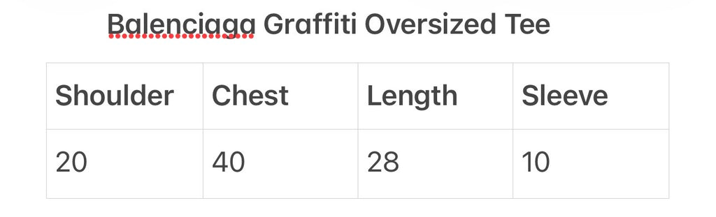 Balenciaga Graffiti Oversized Tee