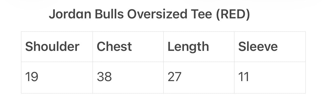 Jordan Bulls Oversized Tee