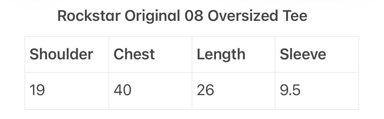 Rockstar Original 08 Oversized Tee