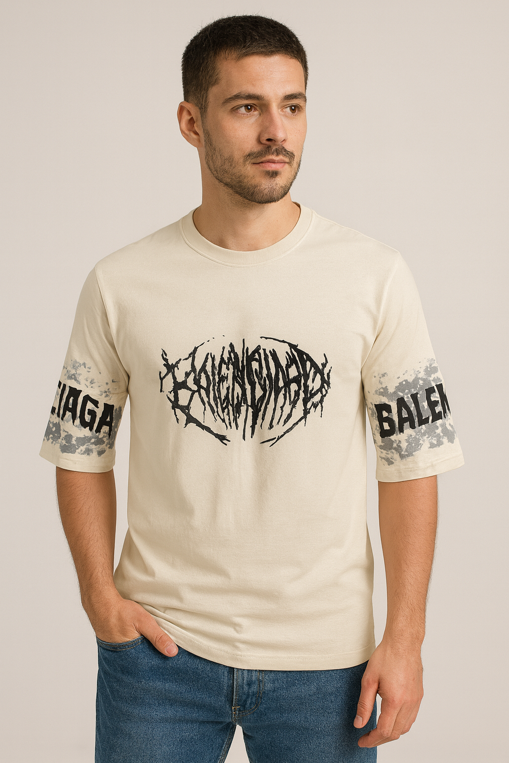 Balenciaga Graffiti Oversized Tee