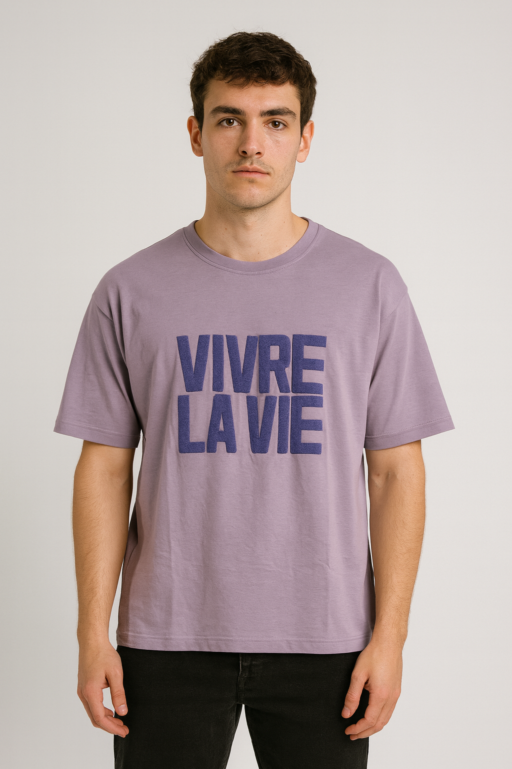 VIVRE LA VIE Oversized Tee