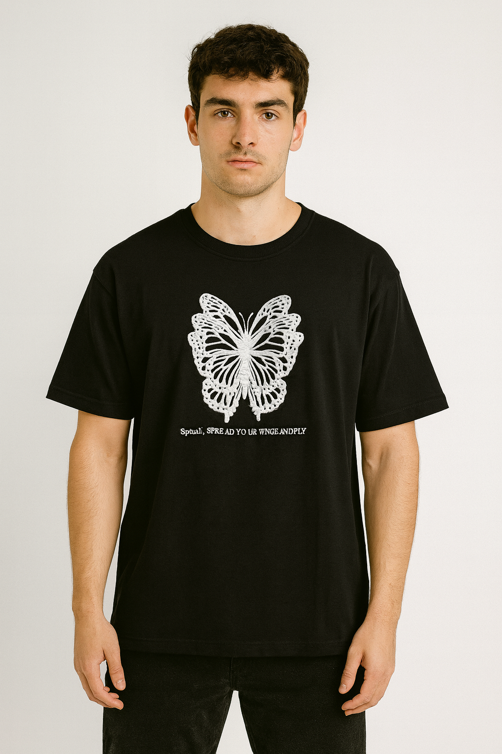 Butterfly Glow Oversized Tee