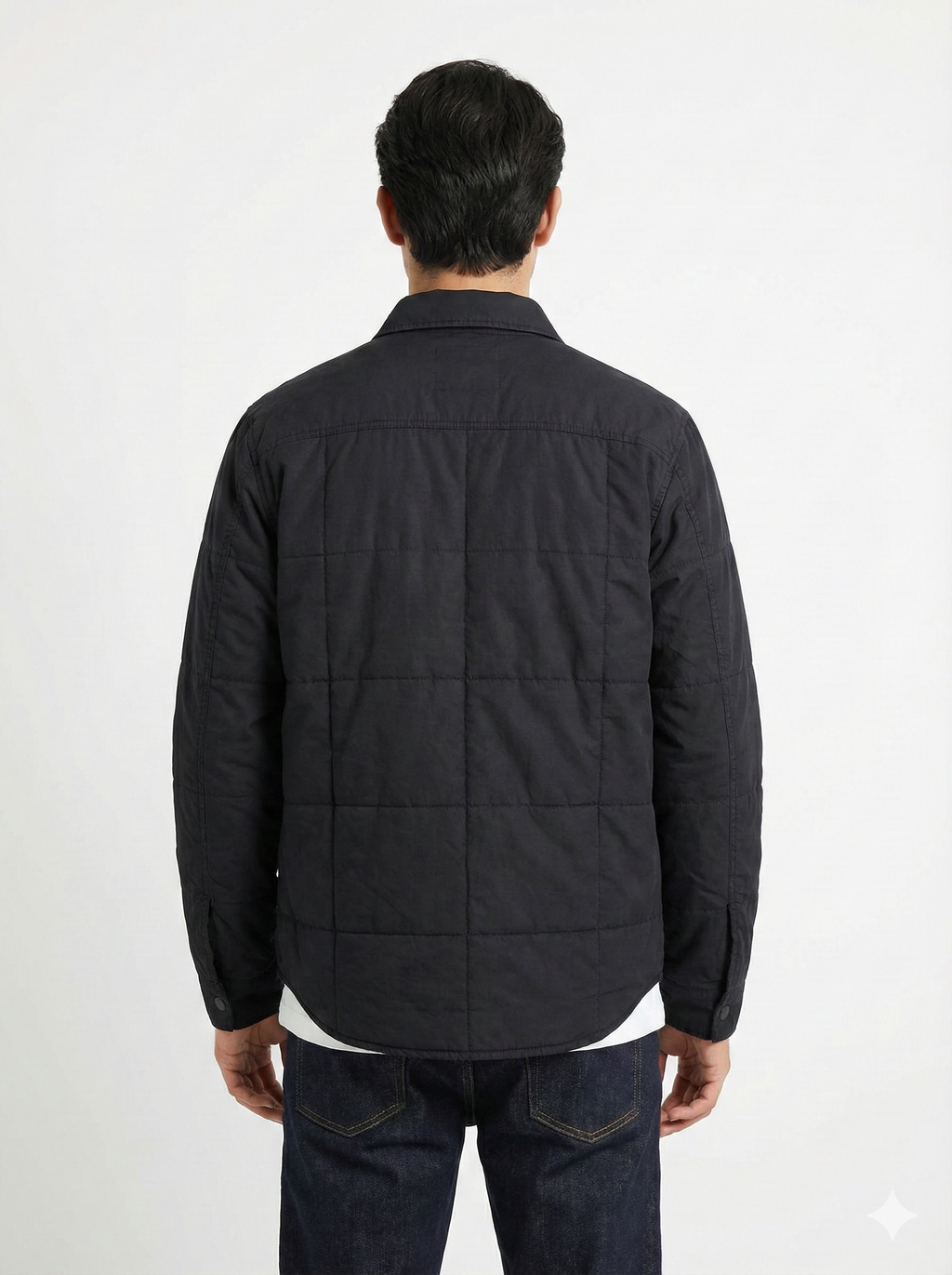 LODSMAK Men’s Black Utility Button Jacket