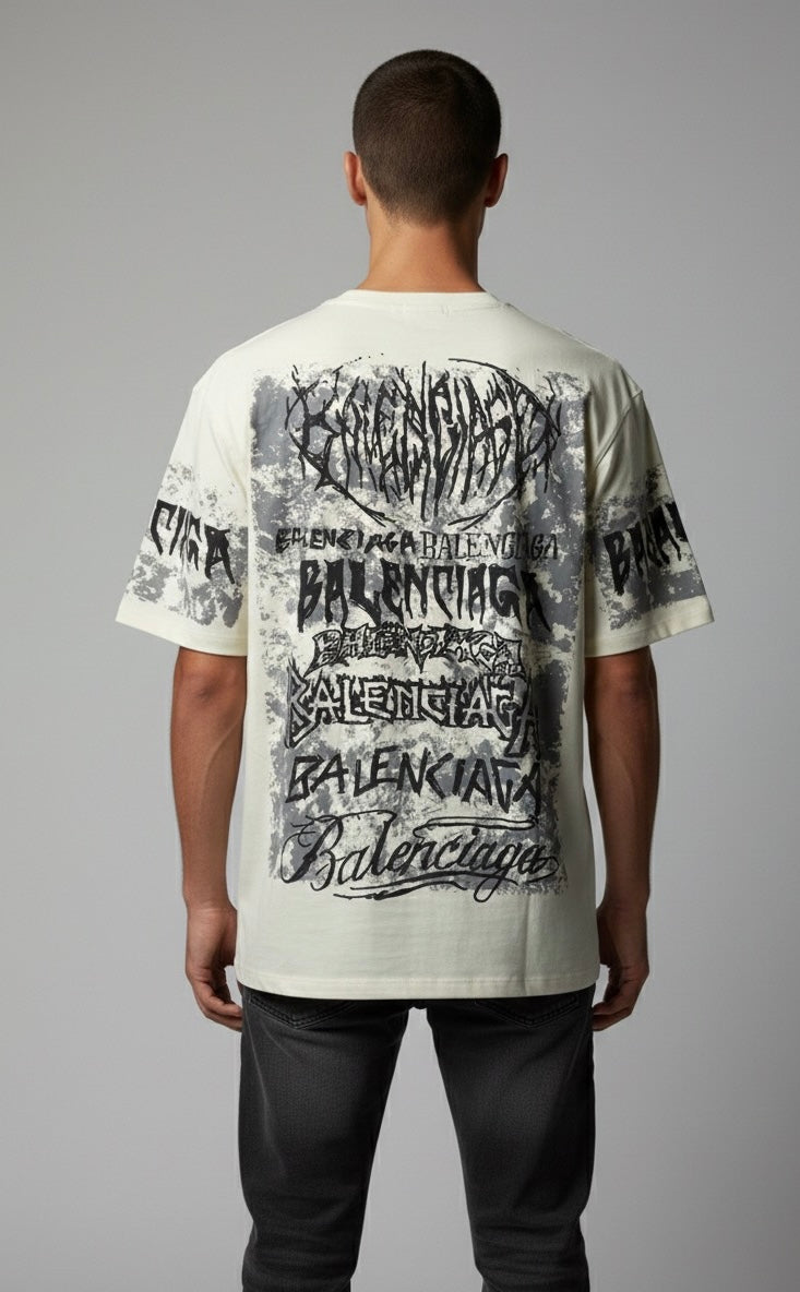 Balenciaga Graffiti Oversized Tee