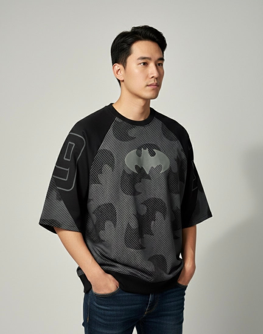 Batman Shadow Texture Oversized Tee