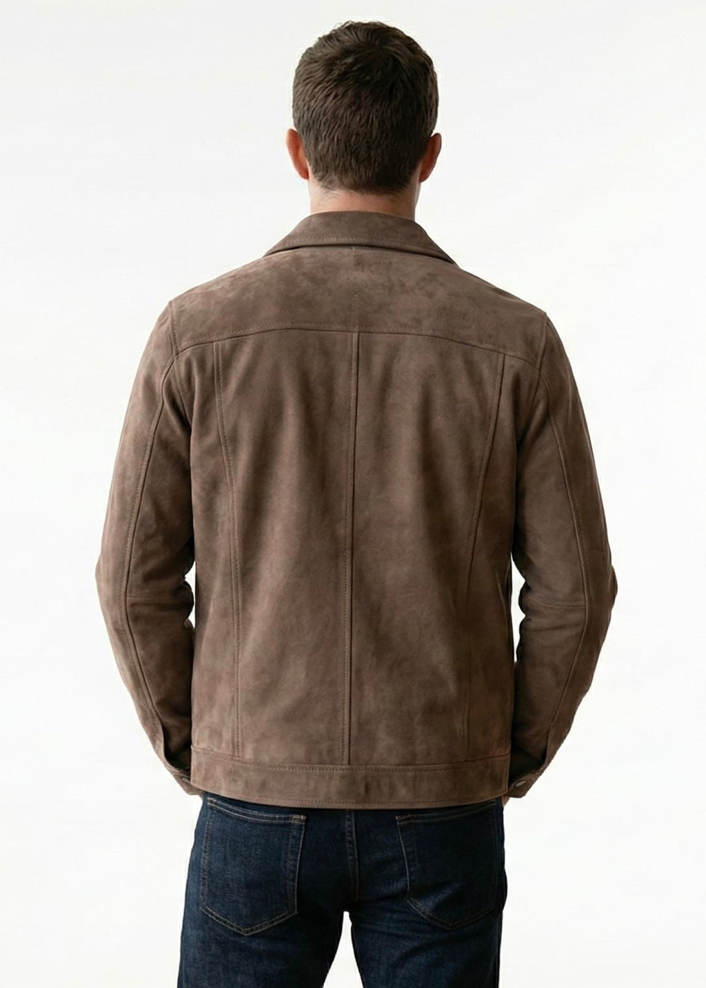 Men’s Brown Suede Style Jacket