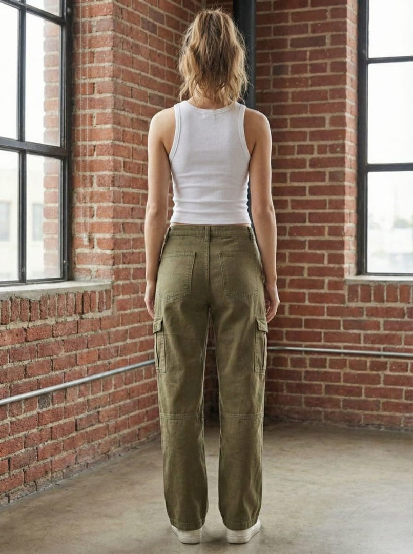 Olive Green Women’s Cargo Pants